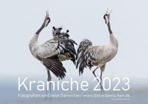 Fotos: Kalenderübersicht Kranichkalender 2023. © Dieter Damschen
